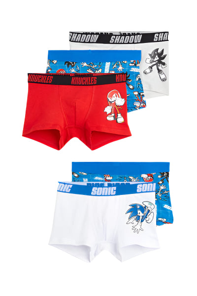 H&M Uk 5-pack Sonic Boxers (1.5-2, 2-4 years)