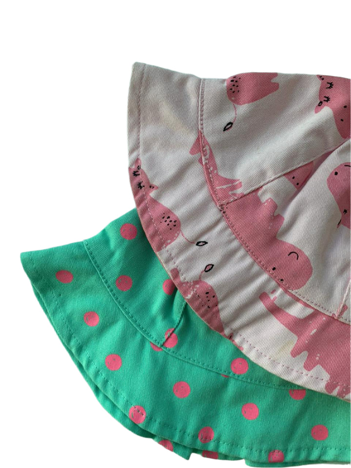 Next 2 Pack Sun safe Girl Hat (0-3/6-12 Months )