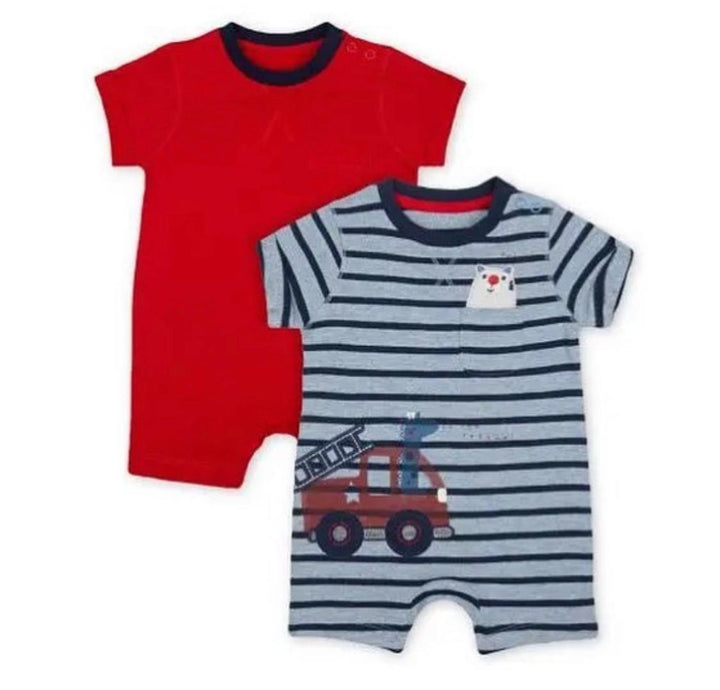 Mothercare 2 Pack Boys Romper (up to 1 months )
