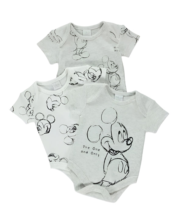 Matalan UK 3 Pack 100% Cotton Boys Bodysuit ( New born )