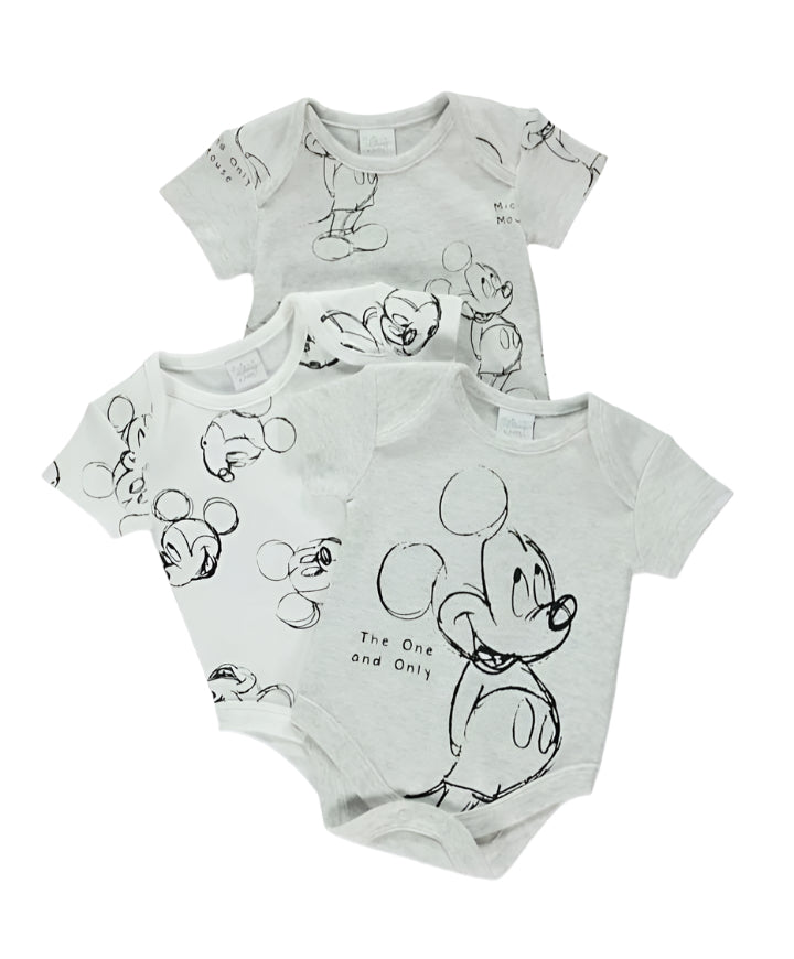 Matalan UK 3 Pack 100% Cotton Boys Bodysuit ( New born )