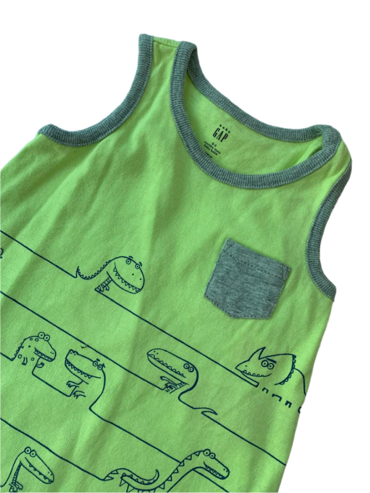 Gap Boys Cotton Romper (0-3 Months )