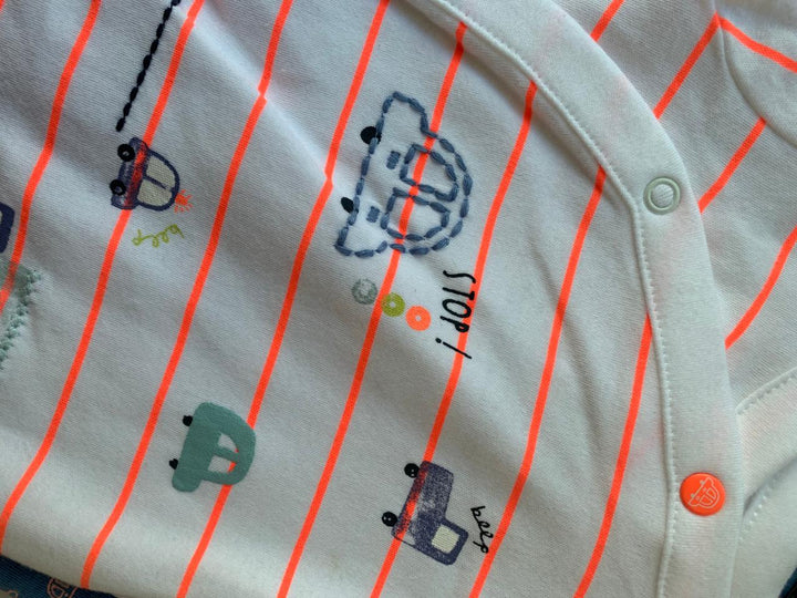 Mothercare 2 Pack Boys Cotton Romper (Up To 1 Months )