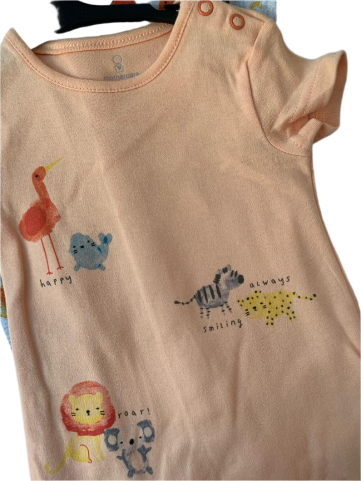 Mothercare 2 Pack Cotton Boys Romper (Up To 1 Months )
