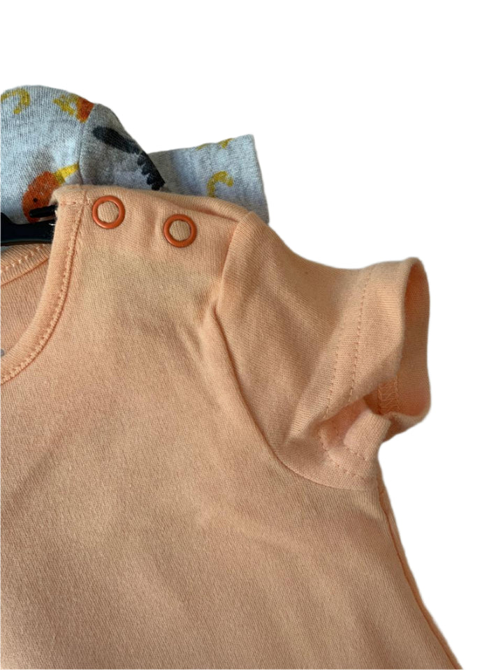 Mothercare 2 Pack Cotton Boys Romper (Up To 1 Months )
