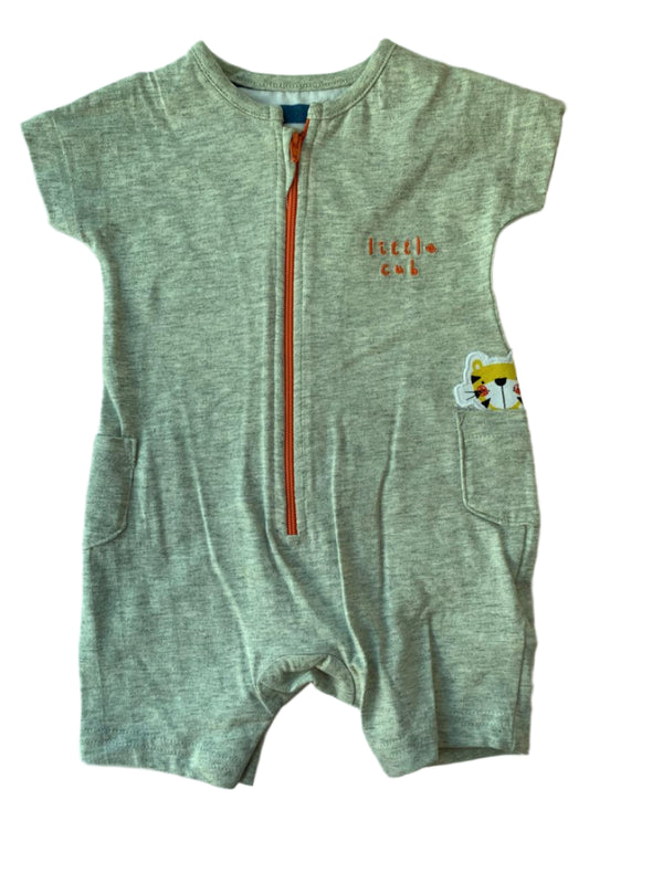 Mothercare Grey Boys Romper ( Up To 1 Months )