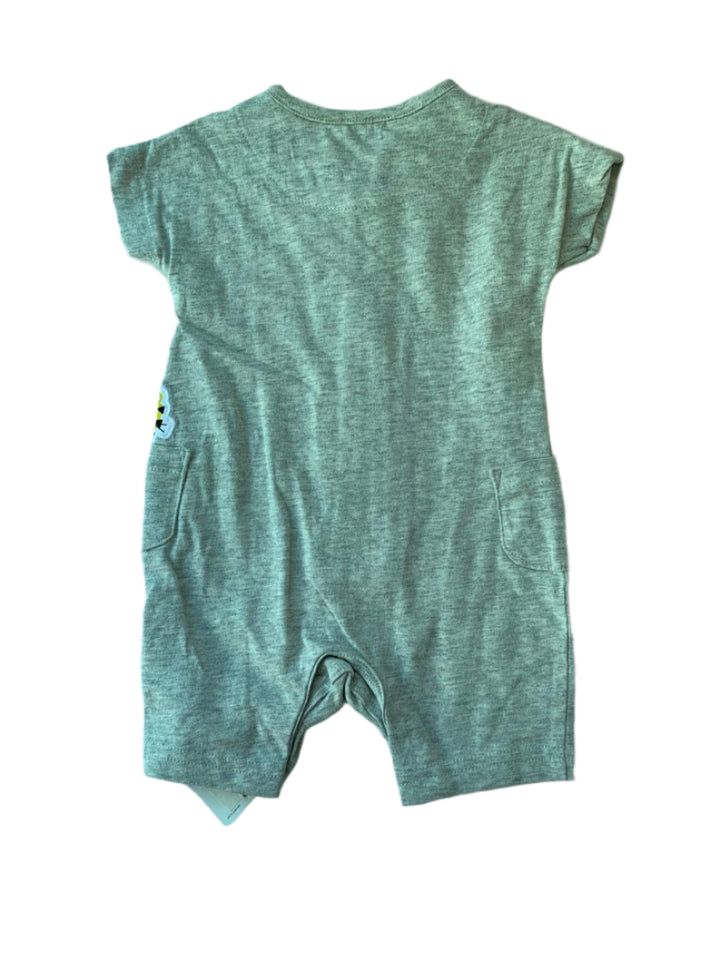 Mothercare Grey Boys Romper ( Up To 1 Months )