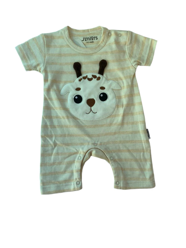 Juniors Cotton Boys Romper (0-3 Months )