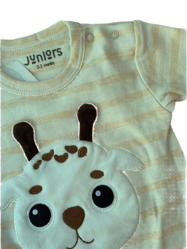 Juniors Cotton Boys Romper (0-3 Months )
