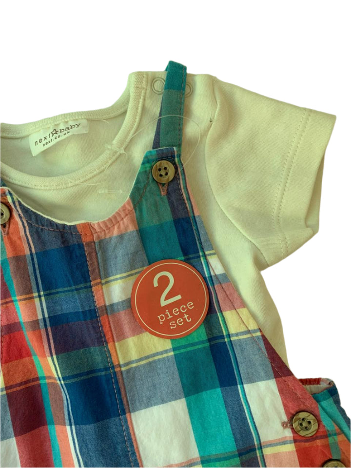 Next 2 Pieces Bodysuit And Romper (Up To 1 Months )