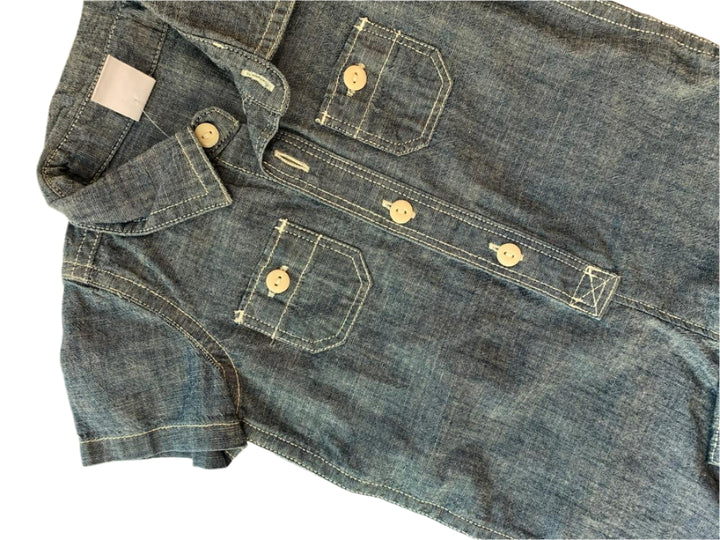 Gap Denim Boys Romper (0-3 Months )