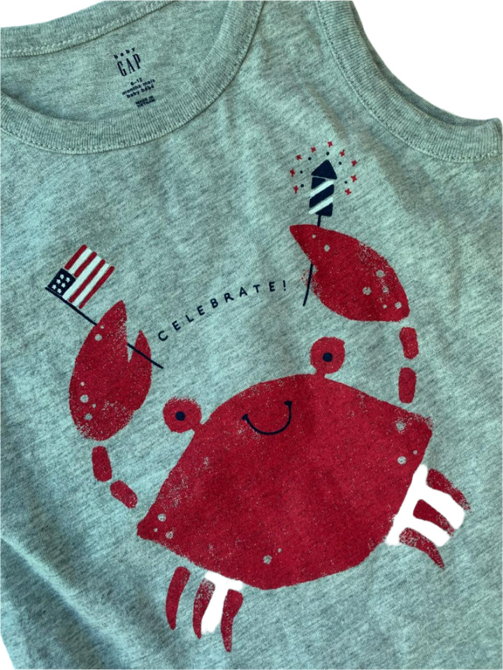 Gap Sleeve Less Boys Bodysuit (6-12 Months )