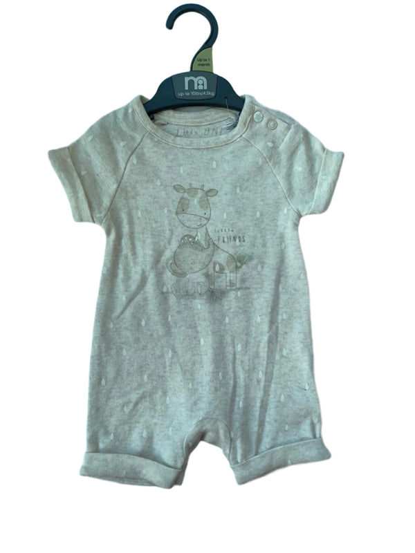 Mothercare  Cotton Romper (Up To 1 Months )