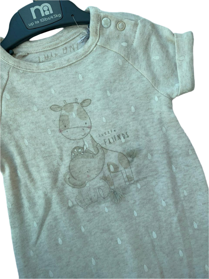 Mothercare  Cotton Romper (Up To 1 Months )