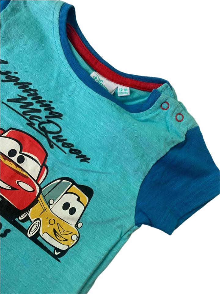 Disney Cotton Short Sleeve Boys T-Shirt (12-18 Months )