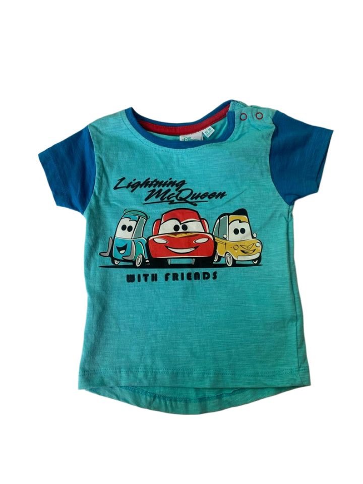 Disney Cotton Short Sleeve Boys T-Shirt (12-18 Months )