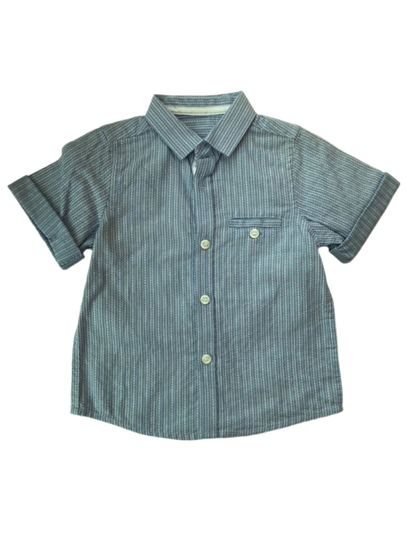 Mothercare Short Sleeve Boys Cotton Shirt (6-9 Months ) 