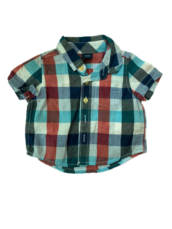Gap Short Sleeve Cotton Boys Shirt (3-6 Months )