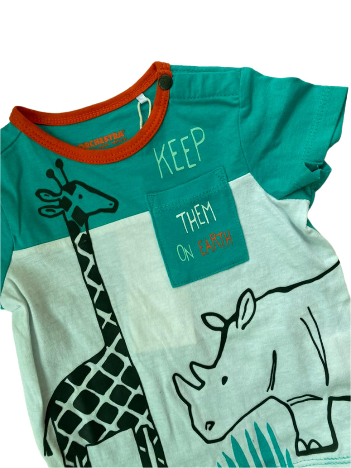 Orchestra Short Sleeve Cotton Boys T-Shirts (6 Months ) 