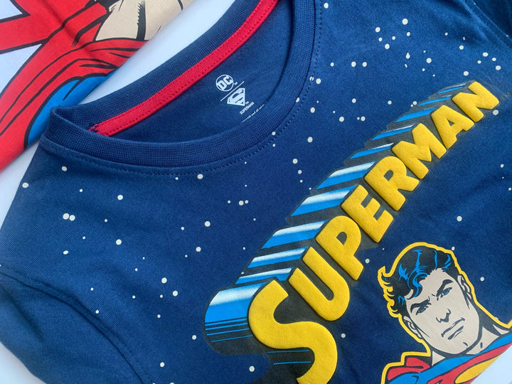 Marvel 2 Pack Super Man Boys Short Sleeve (8-9 Years )