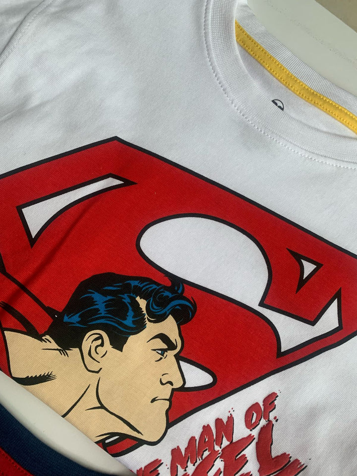 Marvel 2 Pack Super Man Boys Short Sleeve (8-9 Years )