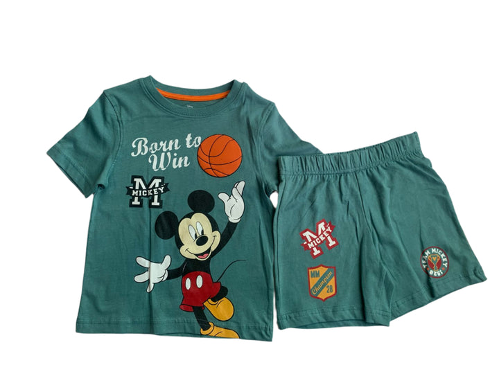 Disney Mickey Mouse 2 Pack Boys Short Sleeve Pyjama (3-4/5-6 Years)
