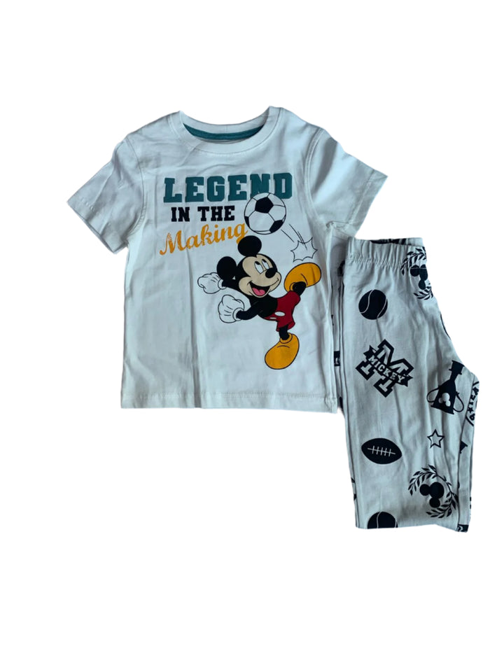 Disney Mickey Mouse 2 Pack Boys Short Sleeve Pyjama (3-4/5-6 Years)