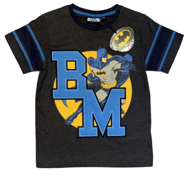 Rock & Roll Bat Man Short Sleeve Boys T-Shirt (7-8 Years)
