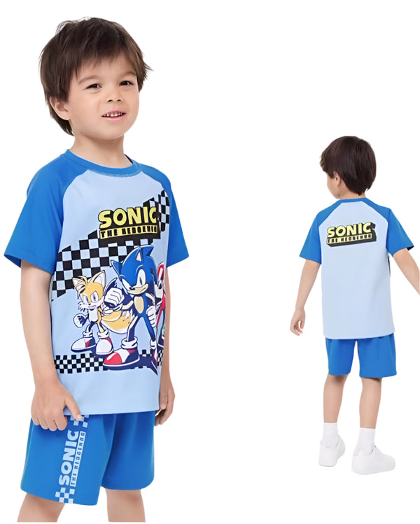 H&M Fast Drying Boys Set Sonic Short Sleeve (6-8 Years )