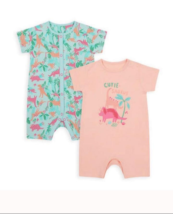 Mothercare Uk Romper  Pack of 2 100% (tiny,newborn)