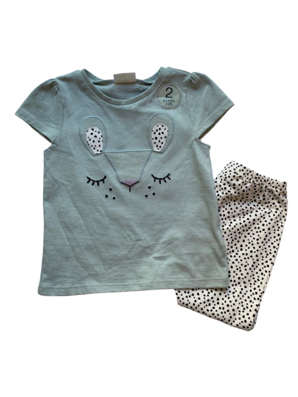 Next Uk 100% Cotton Girl 2 Piece Set (12-18 months,86cm)