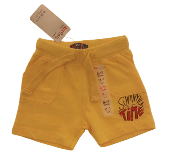 Red Tag Yellow Boys Shorts (3-6 / 6-12 Months )
