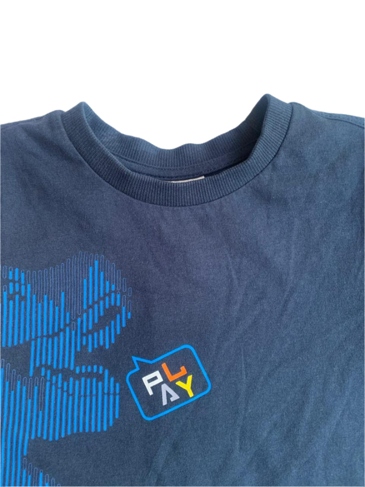 OVS Navy Short Sleeve Cotton Boys T-Shirt (6-7/7-8 Years )