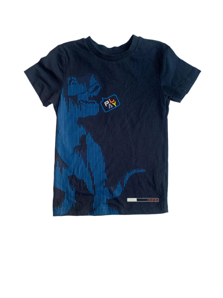 OVS Navy Short Sleeve Cotton Boys T-Shirt (6-7/7-8 Years )