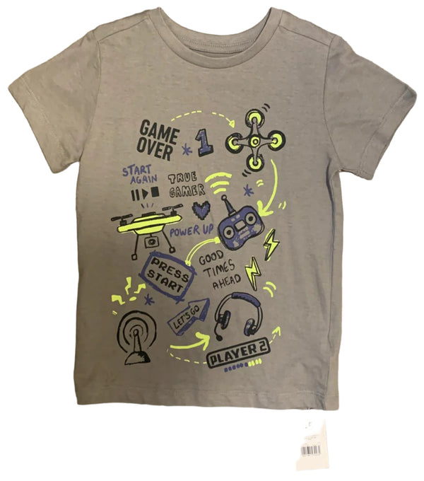 Mothercare Grey Short Sleeve Boys T-Shirt (4-5/8-9 Years )