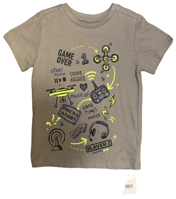 Mothercare Grey Short Sleeve Boys T-Shirt (4-5/8-9 Years )