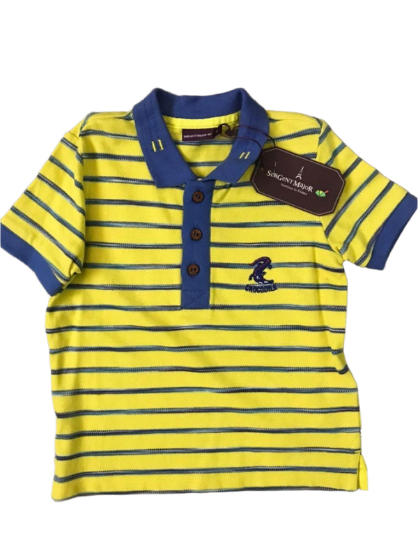Serent Major Yellow Short Sleeve Boys T-Shirt (2 Years )