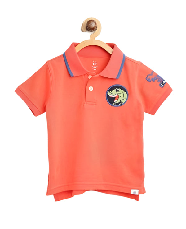 Twenty 4 Short Sleeve Polo Boys Cotton T-Shirt ( 9-12 Months )