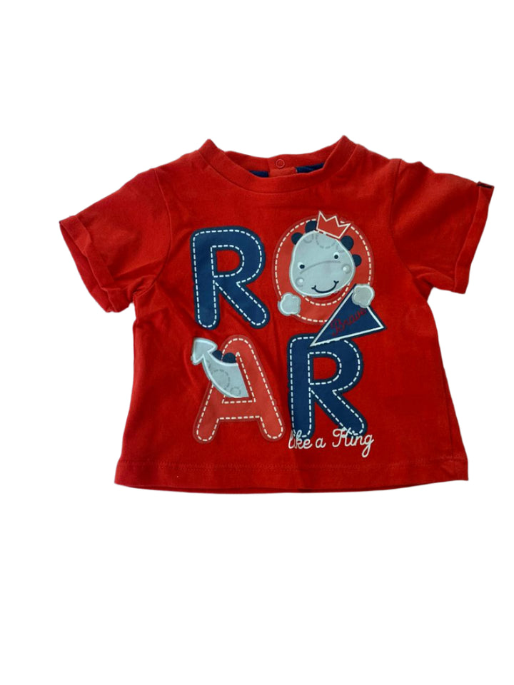 Fagottino Italy Short Sleeve Cotton Boys T-Shirt (3-6/6-9 Months )
