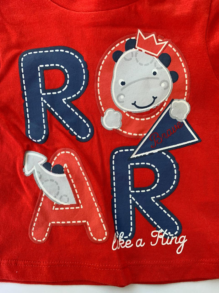 Fagottino Italy Short Sleeve Cotton Boys T-Shirt (3-6/6-9 Months )
