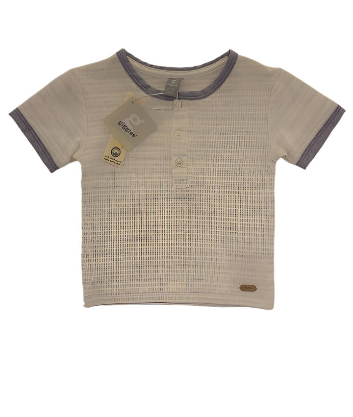 Giggles Short Sleeve Boys Cotton T-Shirt (3-6/9-12 Months ) 