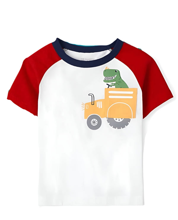 The Children Place Short Sleeve Boys Cotton T-Shirt (6-9/12-18/18-24 Months )