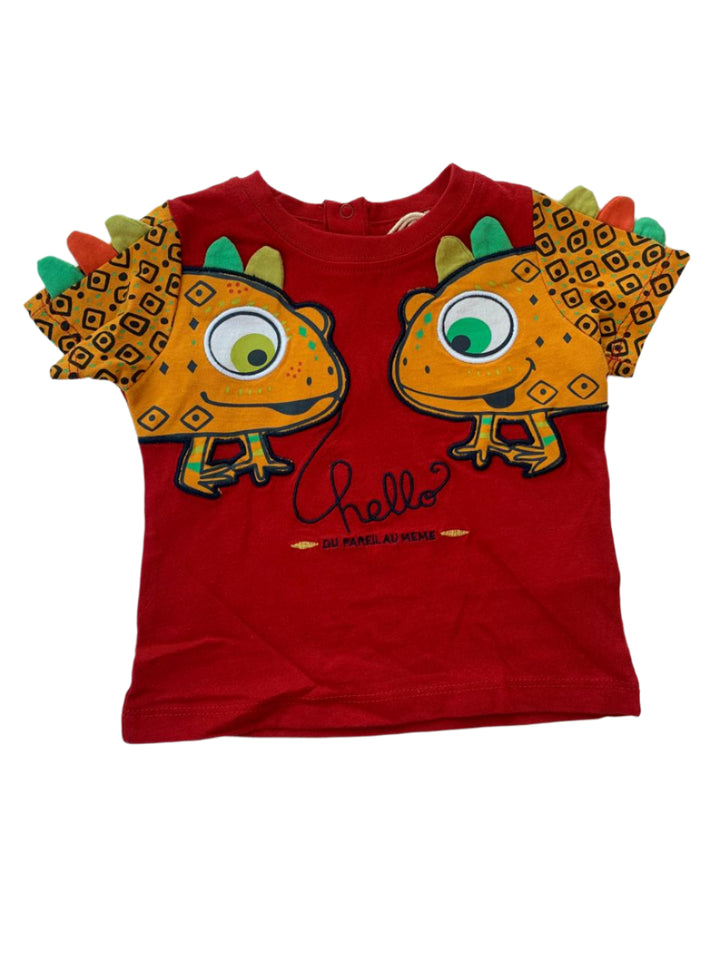 du pareil au meme Short Sleeve Cotton Boys T-Shirt (6 Months )
