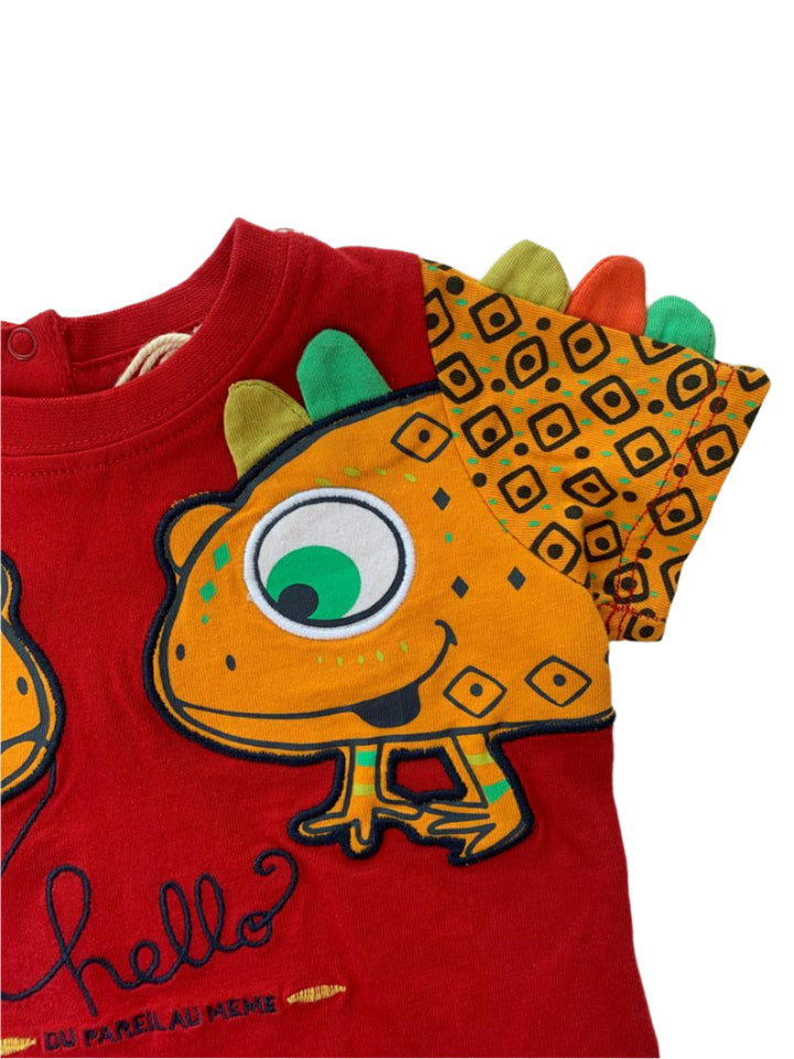 du pareil au meme Short Sleeve Cotton Boys T-Shirt (6 Months )