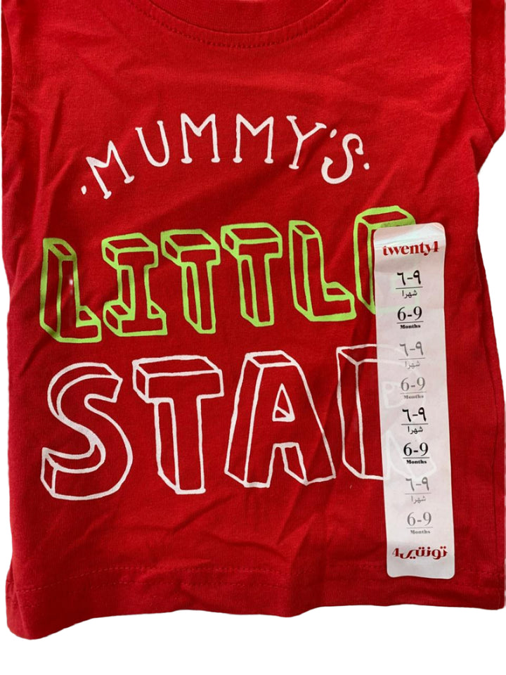 Twenty 4 Short Sleeve Boys Cotton T-Shirt (6-9 Months )