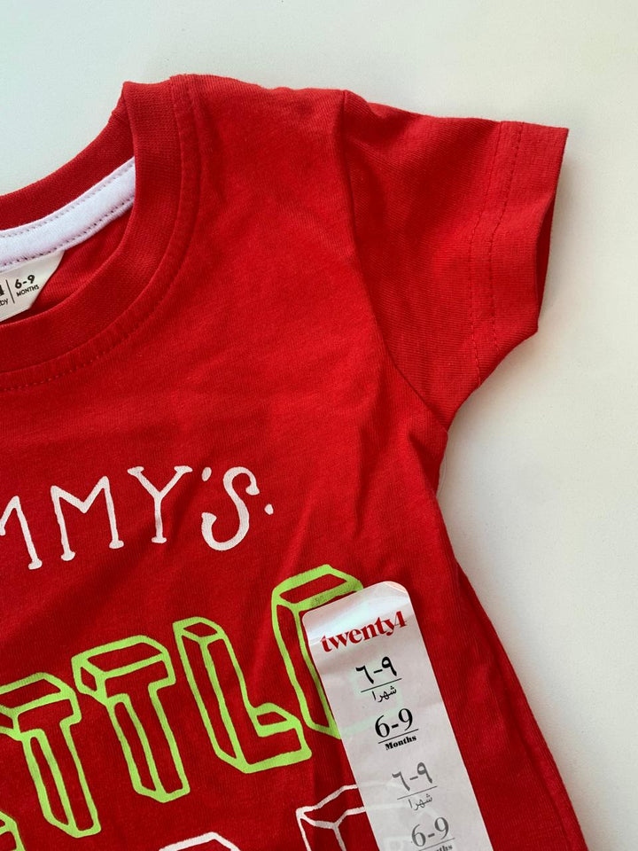 Twenty 4 Short Sleeve Boys Cotton T-Shirt (6-9 Months )