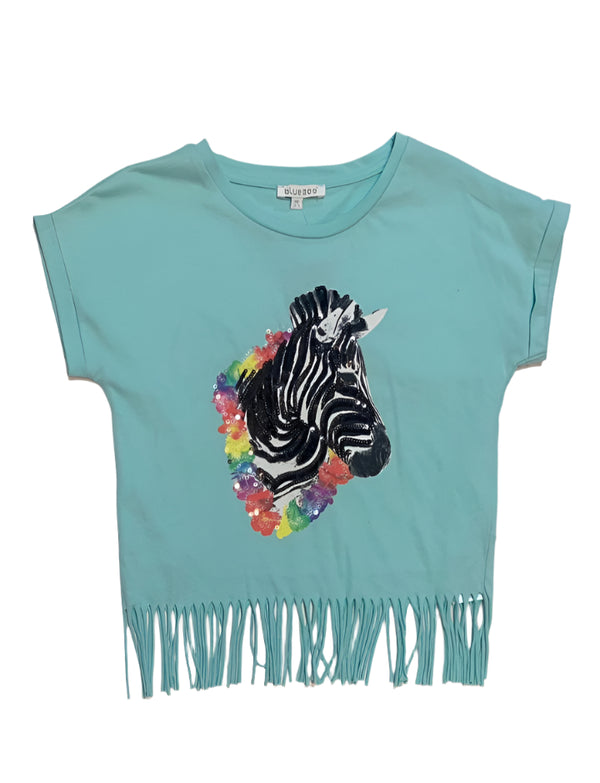 Bluezoo Short Sleeve Girls Cotton T-Shirt (11-12/12-13 Years )