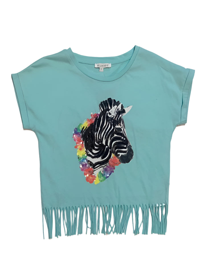 Bluezoo Short Sleeve Girls Cotton T-Shirt (11-12/12-13 Years )