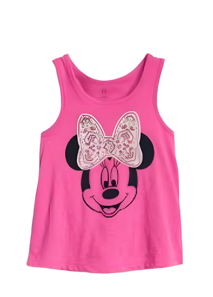 Gap Cotton Sleeve Less Girls T-Shirt (12-18 Months )