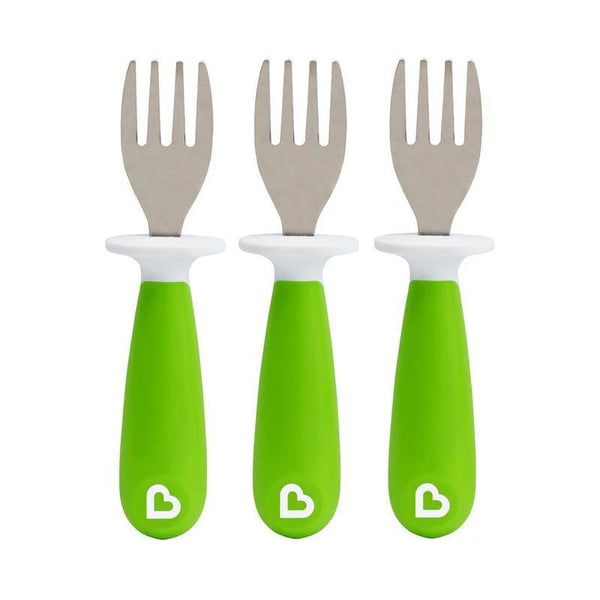 Munchkin Raise Toddler Fork Set 12months + (Pink, Green, Purple)